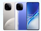 Az iQOO Neo 10R Racing Blue és MoonKnight Titanium színváltozatokban kapható (Kép forrása: iQOO)