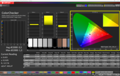 CalMAN ColorChecker-rel kalibrálva