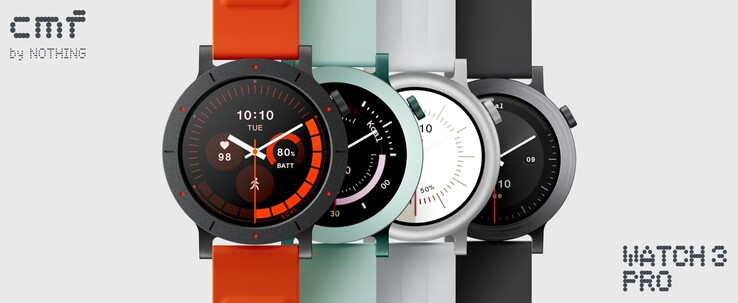 A CMF by Nothing Watch 3 Pro már négyféle színben kapható. (Kép forrása: CMF by Nothing)