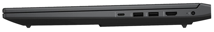 Jobb oldal: USB 3.2 Gen 1 (USB-C; Power Delivery, DisplayPort), 2x USB 3.2 Gen 1 (USB-A), HDMI, tápcsatlakozó