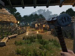 Egy kép, amely egy falut ábrázol a Sengoku Dynasty játékban, amely most 52%-os kedvezménnyel kapható a Steamen.