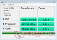 AS SSD - EX400U a Razer Blade 16 USB-n
