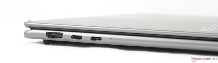 Balra: HDMI 2.1, 2x USB-C Thunderbolt 4 w/ DisplayPort + Power Delivery