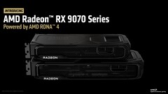 Az AMD Radeon RX 9070 XT és RX 9070 RDNA 4 GPU-k teljes teljesítményt mutatnak be. (Kép forrása: AMD)