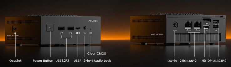 A Peladn HO5 külső interfészei (Forrás: Peladn)