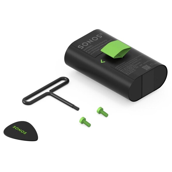 A Sonos Play akkumulátorcsere-készlet tartalmazza a szükséges szerszámokat, amelyekkel maga végezheti el a cserét.