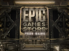 Az Epic Games a pletykák szerint két új játékot ajándékoz 2025 szeptemberének végéig, a képen látható logó. (Kép forrása: Epic Games Store)