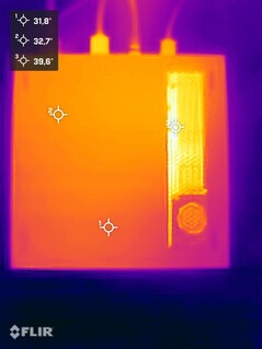 Minisforum MS-02 Ultra stressz teszt (alulról)