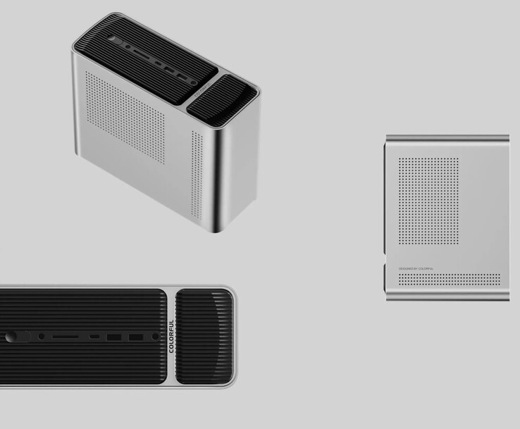A színes SMATR 900 mini PC tervezési elemei (Kép forrása: PC Watch)