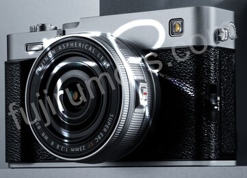 Fujifilm X-E5 ezüst színben. (Kép forrása: Fuji Rumors)
