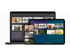 A Apple's Safari böngésző reklámhősének felvétele, amely három különböző platformon mutatja be a böngészőt. (Kép forrása: Apple)