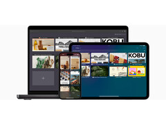 A Apple's Safari böngésző reklámhősének felvétele, amely három különböző platformon mutatja be a böngészőt. (Kép forrása: Apple)