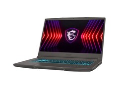 MSI Thin 15 gamer laptop háttérvilágítású billentyűzettel és sárkánypajzs logóval. (Kép forrása: MSI)