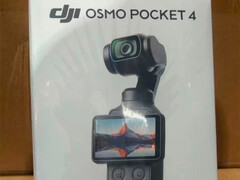 DJI Osmo Pocket 4 kiszivárgott kiskereskedelmi csomagolás.