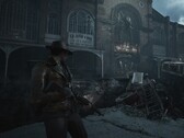 A The Sinking City 2 játékmenetéből származó képernyőkép, amelyen a főszereplő, Calvin Rafferty látható.