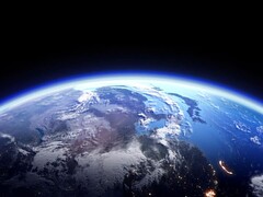 A Földet és légkörét ábrázoló kép. (Kép forrása: Bluebackimage, Adobe Stock)