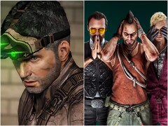Sam Fisher a Splinter Cell: Blacklistből (balra) és a Far Cry-sorozat gonosztevői.