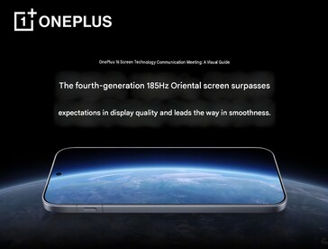 A OnePlus 16 OLED kijelzőt kap, amelynek maximális képfrissítési frekvenciája 185 Hz lesz.