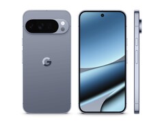 A Pixel 10 Pro XL promóciós képe elölről, hátulról és oldalról. (Kép forrása: Google)