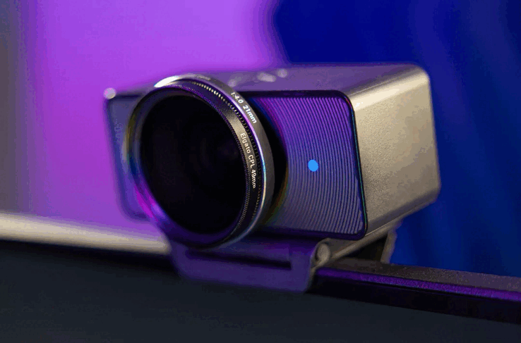 Az Elgato Facecam 4K CPL szűrővel (Kép forrása: Elgato)