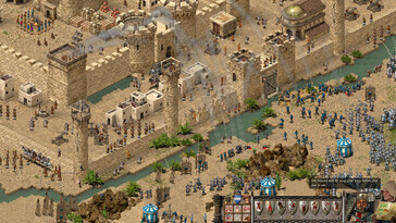 A képen: Játékmenet-képernyőkép a Stronghold Crusader: Definitive Edition című játékból.