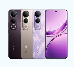 A Vivo V50 Lite 5G fekete, arany és lila színben kapható (Kép forrása: Vivo)