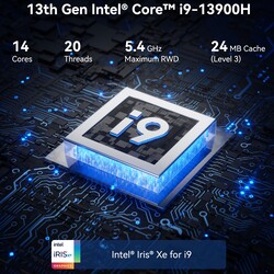 Intel Core i9-13900H (Forrás: Geekom)