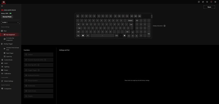 A Gear Link egy áttekinthető webes felület. (Kép forrása: Notebookcheck)