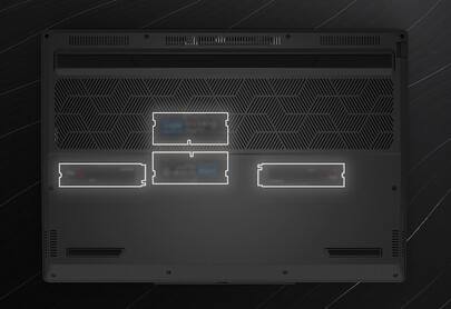 A Tuxedo InfinityBook Max 15 gamer laptop akár 128 GB memóriával és 8 TB tárolóval is felszerelhető. (Kép forrása: Tuxedo)