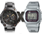 Az új Casio MR-G kiszivárgása e két világ kereszteződésére utal. A képen - Balra a Casio MRG-G1000HT-1A, középen egy "X", jobbra pedig a Casio MRG-B5000 szögletes G-Shock. (Kép forrása: Casio - Szerkesztve)