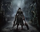 A Bloodborne hivatalos főillusztrációja, amelyen a Vadász Yharnam utcáin áll