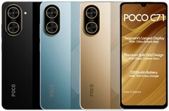 A Poco C71 6,88 hüvelykes HD+ 120 Hz-es kijelzővel rendelkezik (Kép forrása: Poco)
