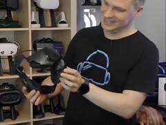 VoodooDE VR az állítólagos Steam Frame headset-tel.