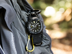 A Casio Pro Trek PRJ-B001B-1 (a képen) paracord stílusú pántot használ. (Kép forrása: Casio)