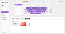 Keychron K3 HE testreszabható háttérvilágítás; Caps Lock kijelző