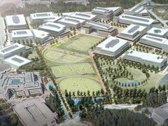 A Microsoft redmondi technológiai központjának újratervezett renderelése.