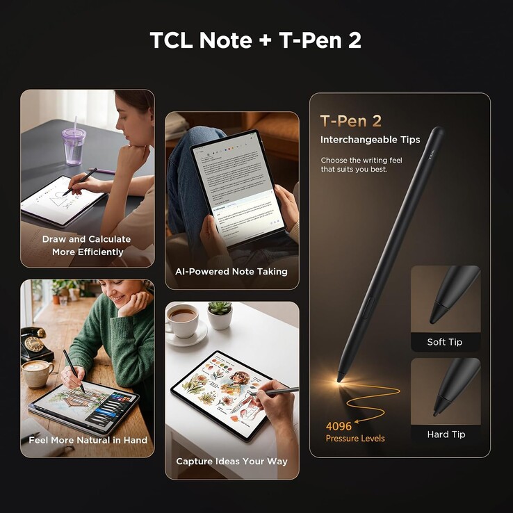 A Tab A1 Plus NxtPaper támogatja az érintőceruzát