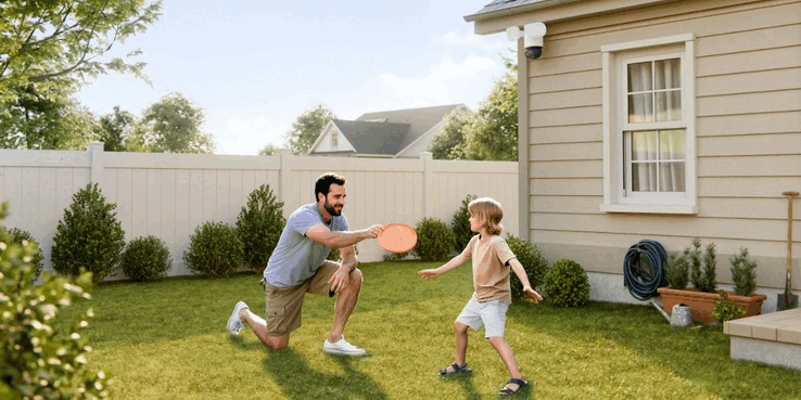 A TrackFlex biztonsági kamera 2 az 1-ben kettős lencsés kialakítású (Kép forrása: Reolink)