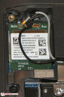 Két WLAN antenna kapott helyet.