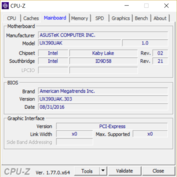 System info: CPU-Z Mainboard