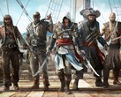 Assassin's Creed IV: Black Flag artwork, melyen Edward Kenway és kalózcsapata látható egy hajón (Kép forrása: Ubisoft)