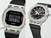 Balról jobbra (a képen): Casio G-Shock GM-5600M-1 és GM-2100M-1A. (Kép forrása: Casioblog)