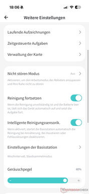 Menü beállításokkal