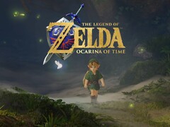 Link a Zelda: Ocarina of Time remake-jéből Hyrule felfedezése közben látható