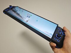 A Windows operációs rendszert futtató ultraszéles barkács kéziszámítógép. (Kép forrása: PureDIY via BiliBili)