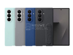 A Galaxy Z Fold7 már négy megjelenési színben látható ezeken a kiszivárgott első féltől származó tokokon keresztül. (Kép forrása: via NieuweMobiel)