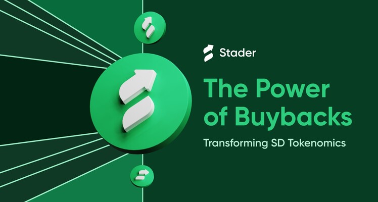 A visszavásárlások ereje átalakítja az SD tokenomikát (Kép forrása: Stader Labs - The Power of Buybacks)
