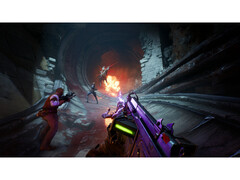 Egy screenshot a Painkiller remake-ből, amely a játék szürreális környezetét és kooperatív játékmenetét mutatja be. (Kép forrása: Steam)