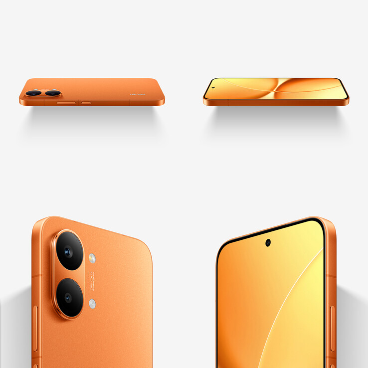 A Turbo 5 Max Sunshine Orange színváltozata (Kép forrása: Redmi - szerkesztés)