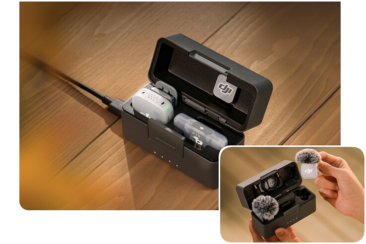A DJI Mic Mini 2 mostantól csak mobil csomagot is választhat, amely egy töltőtáskát és egy kompakt USB-C vevőt tartalmaz.